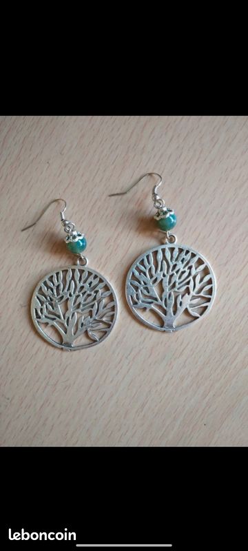 Boucles d'oreilles arbre de vie (image 1)