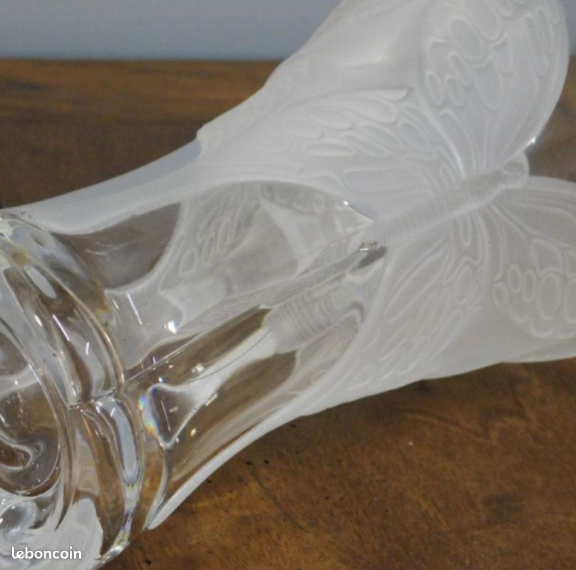 Vase au 2 papillon inspi lalique (image 2)