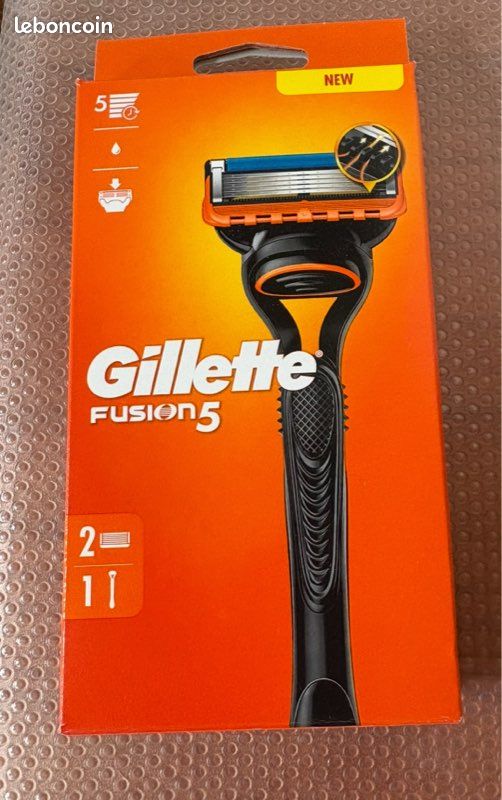 Rasoir Fusion 5 Pour Homme 2 Lames Gillette (image 1)