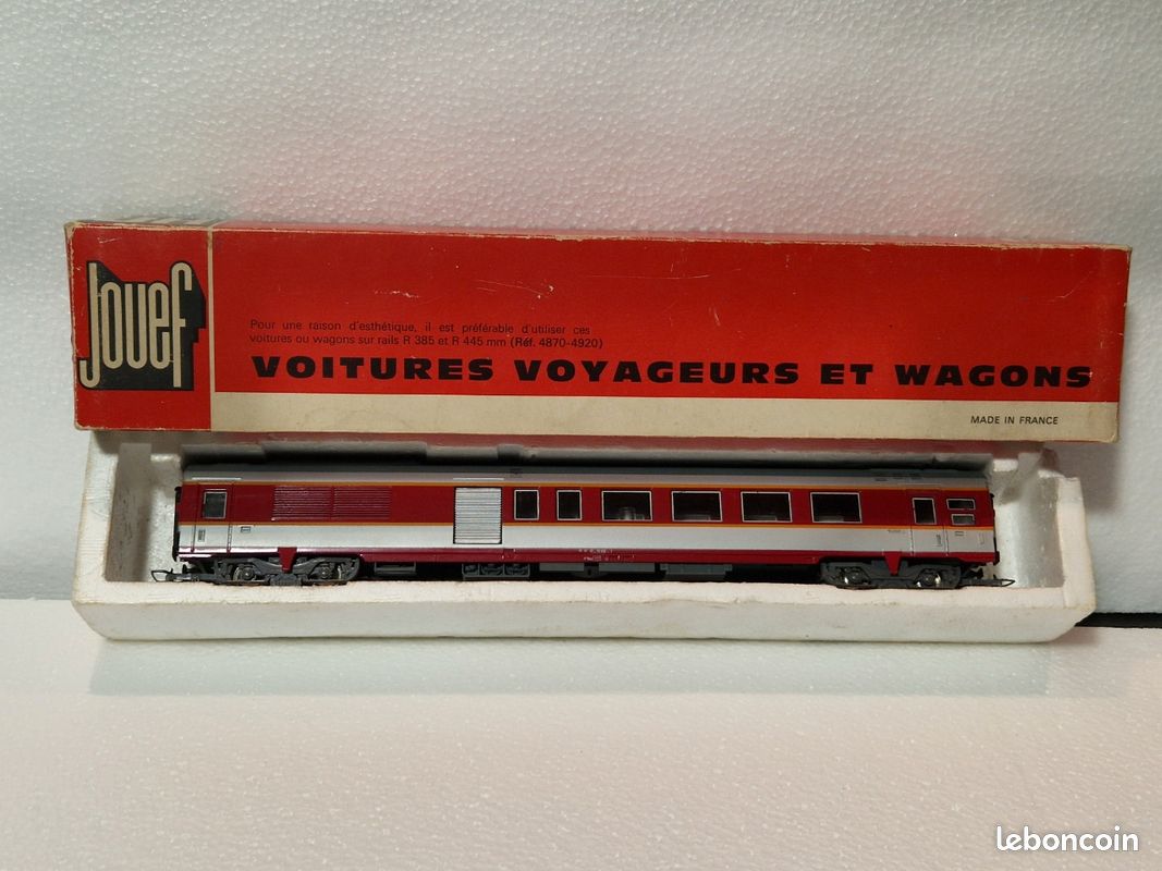 Jouef Mistral 69 SNCF Échelle HO Voiture de Voyageurs Trans-Europ