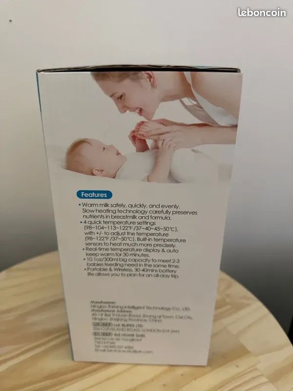 Chauffe-biberon portable Olfjurk, modèle OLF8119, idéal pour chauffer le lait de bébé à la maison ou en déplacement (image 2)
