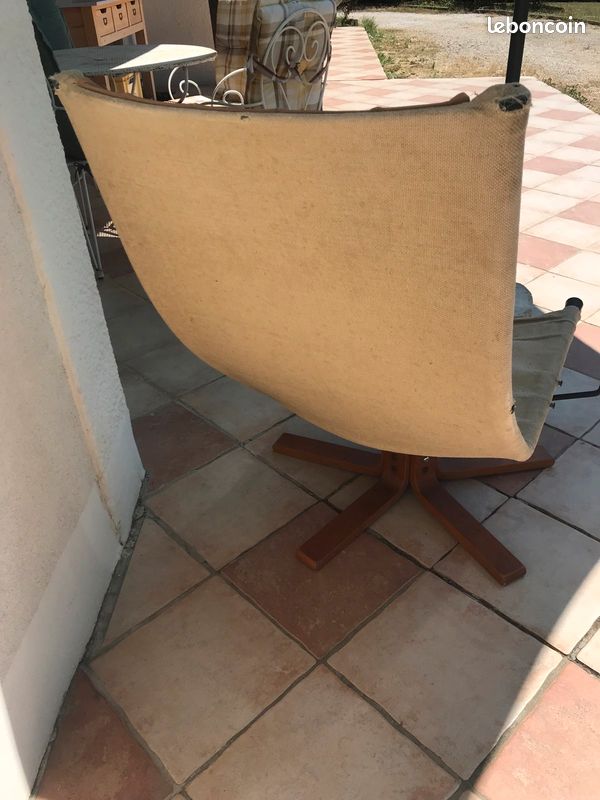 Fauteuil pivotant KEBE vintage (image 3)