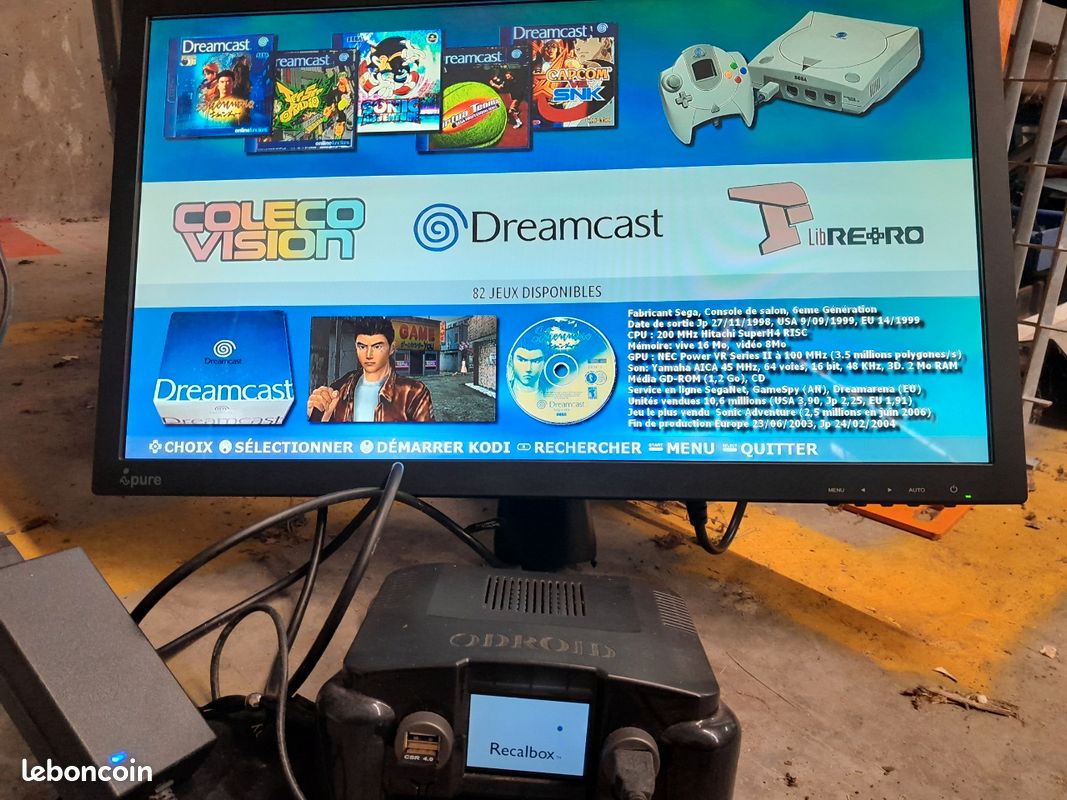 Odroid xu4 avec boîtier lcd Consoles