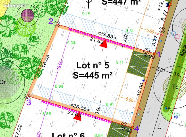Terrain viabilisé quartier LA NOE NOZOU à 15mn de NANTES · à Saint-Aignan-Grandlieu · 117 000 €