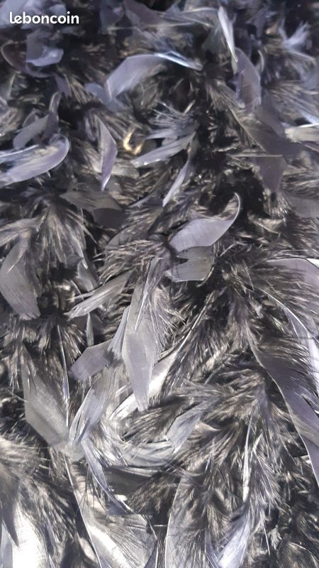 Boa En Plumes D’autruche – 2 Mètres – 16 Couleurs – Accessoire Charleston Années 20 – Mariage, Halloween, Danse, DIY – Jaune
