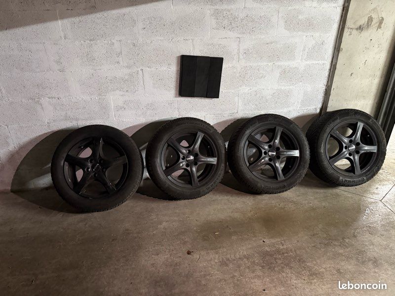 Lot De 4 Jantes Alu Citroën 17 Pouces - 5x108 - Largeur 7 - Déport ET32 - Occasion