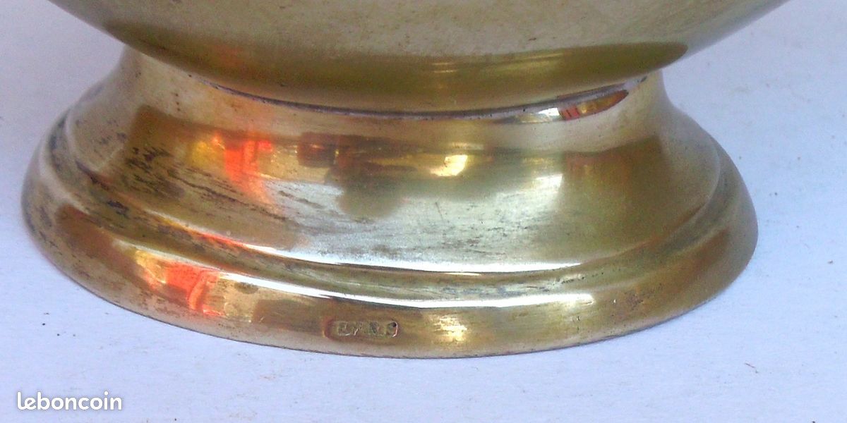 Ancienne sauciére laiton poinçon EPNS (image 6)
