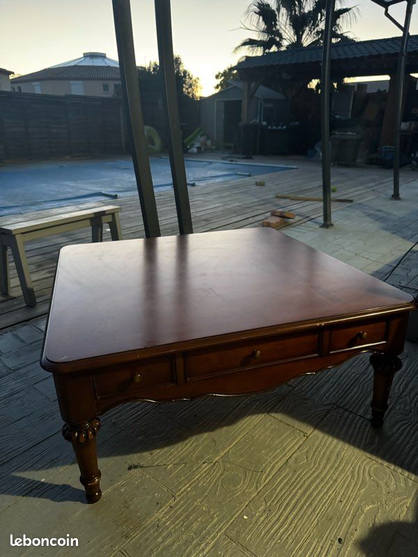 Grande table basse bois massif format xxl (image 11)