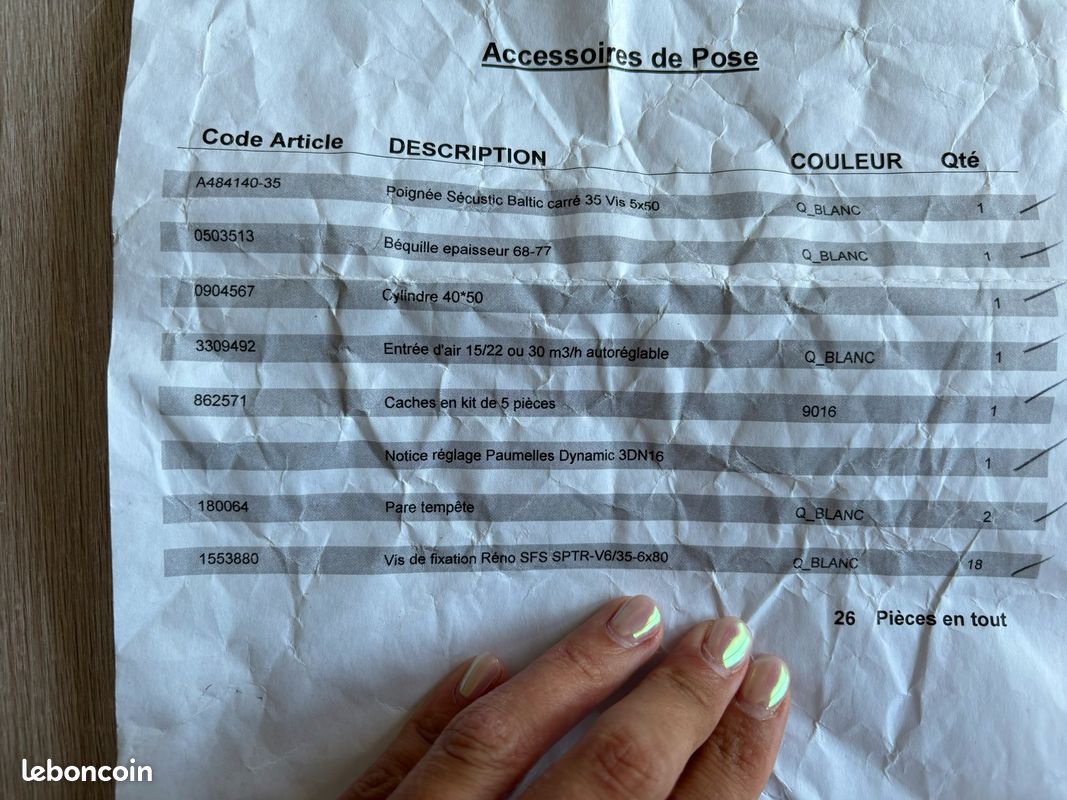 Porte PVC blanc (image 3)