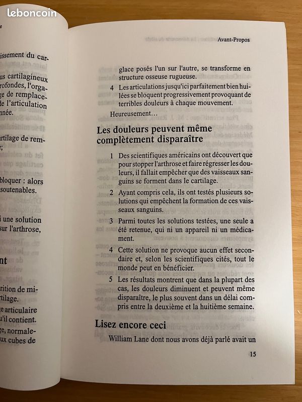 Livre ''Rhumatisme, Arthrose: La découverte du siècle'', R.Landis, Genève 1998 (image 8)
