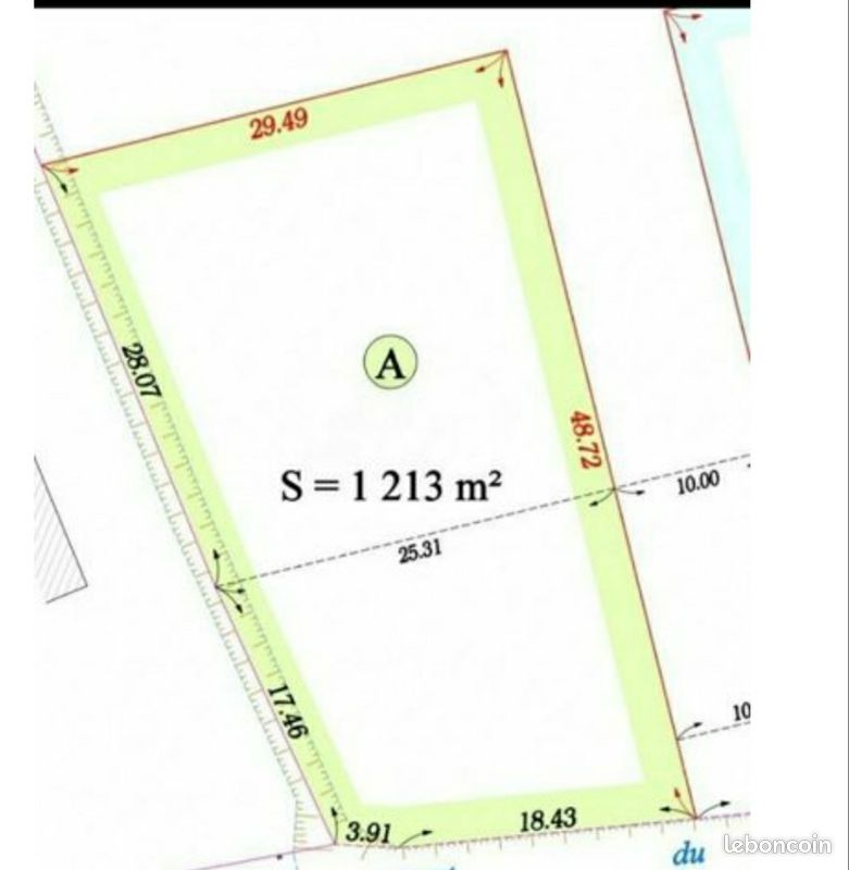 Terrain 1213 m² · à Saint-Venant · 71 000 €