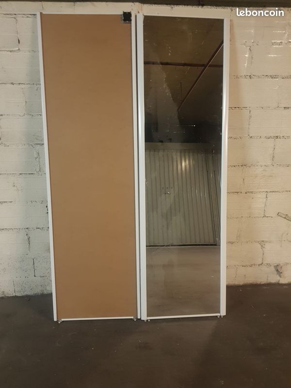 Portes coulissantes avec miroir PRIX NÉGOCIABLE (image 1)