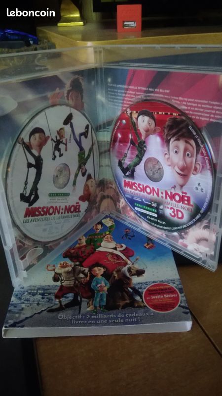 DVD Blu-Ray 3D tout neuf mission Noël en relief (image 2)