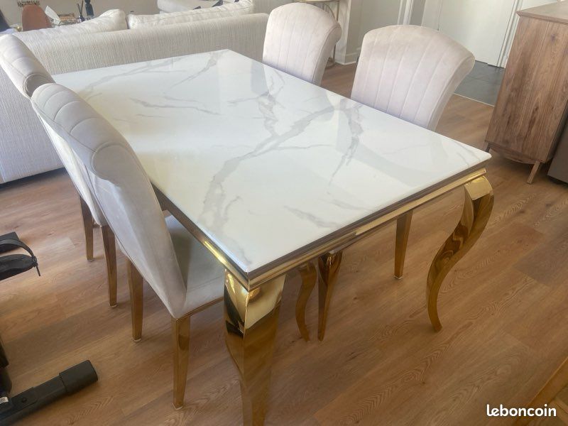Ensemble table à manger avec 4 chaises (image 8)