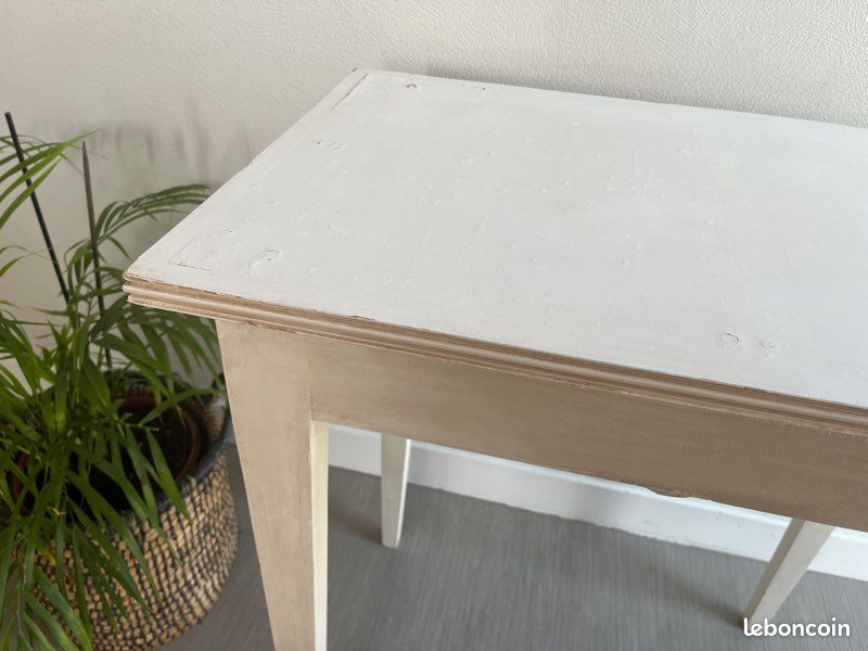 Ancienne petite table bois patiné / bureau / table d’appoint (image 13)
