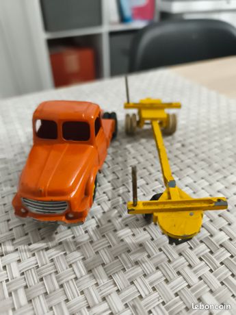 Dinky Toys France Willeme Fardier 36A 897 Orange/jaune Avec Boîte D'origine Vintage