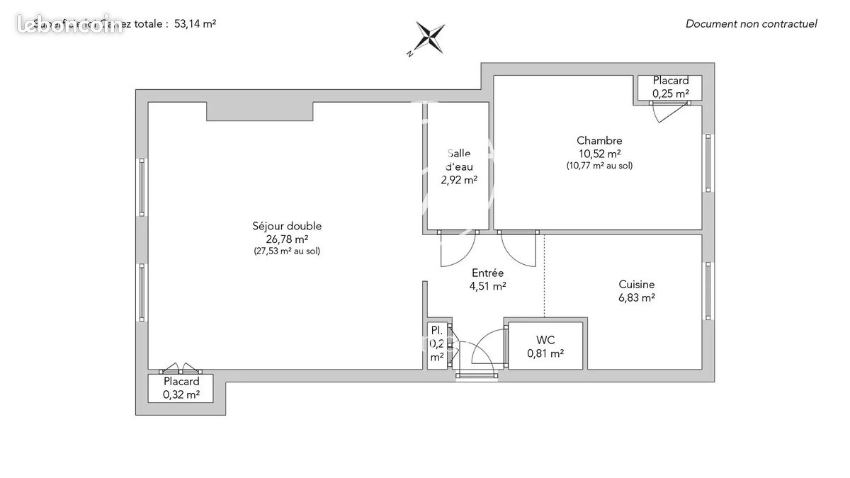 Appartement 2 pièces 53 m² (image 8)