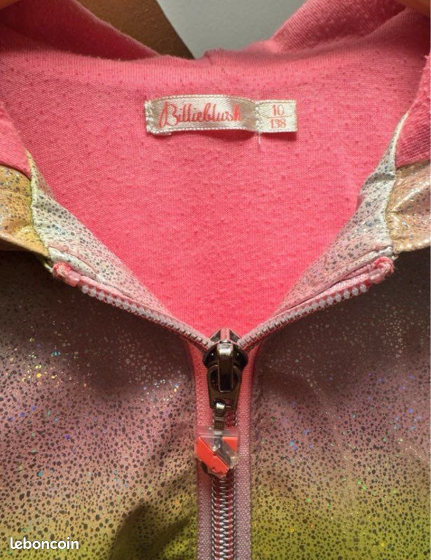 Imperméable Bébé Fille Billieblush - Taille 6 Mois - Occasion Très Bon état - Style K-way/cagoule