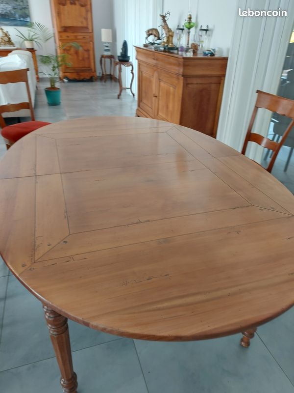 Table Merisier avec 6 chaises (image 2)