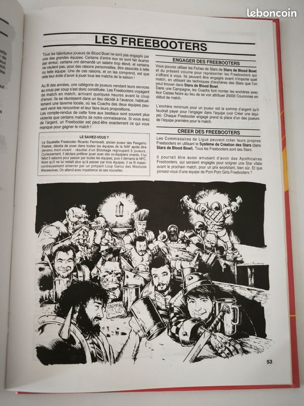 BLOOD BOWL JEU Descartes 1986 Games Workshop EUR 40,00 - FR