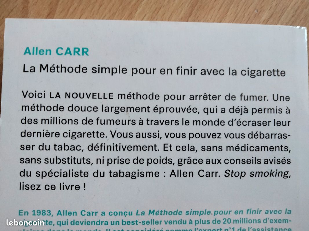 allen carr en finir avec la cigarette En finir avec la cigarette , Allen Carr ,neuf