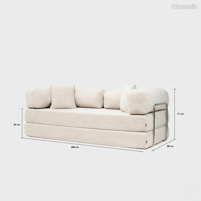 Canapé convertible style Omhu (image 4)