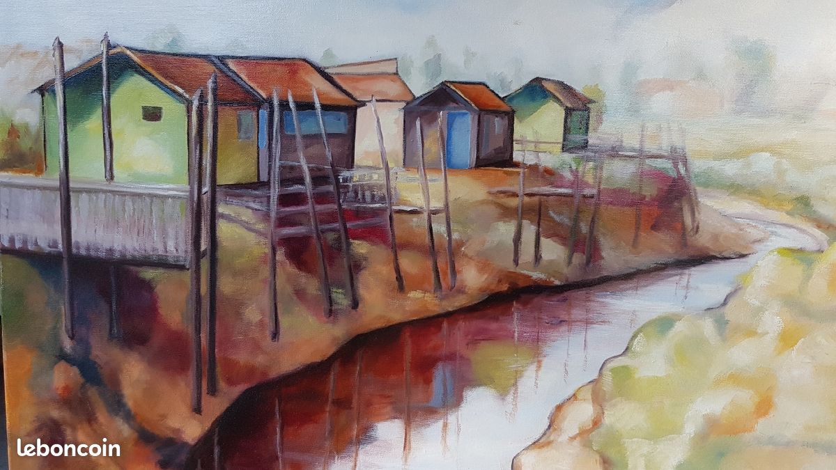 Tableau Huile "Mornac sur Seudre" (image 2)