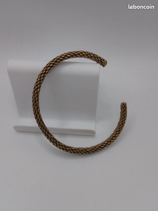 ✨ Bracelet effet chaîne – Couleur or ✨ Produit Neuf – Réglable – En laiton doré (image 5)