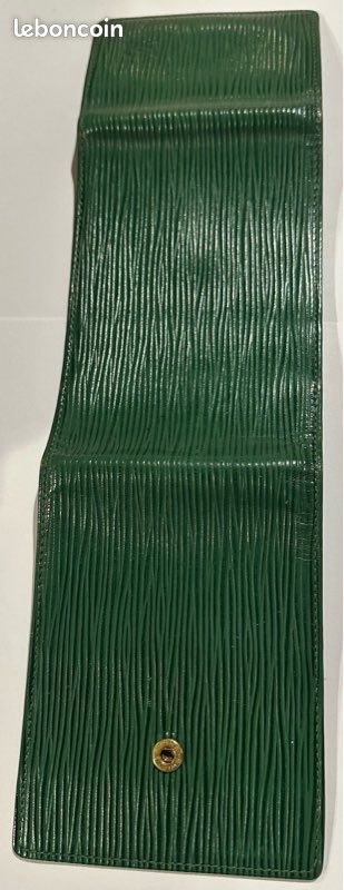 Porte-chéquiers Louis Vuitton cuir épi vert (image 3)