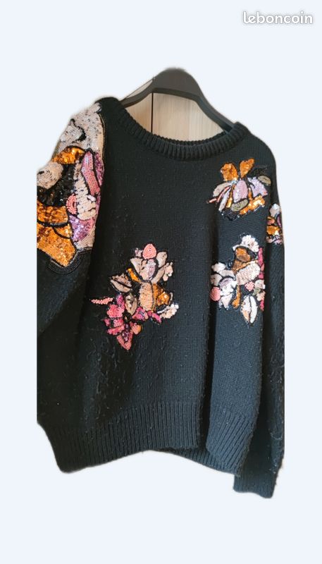 Pull Oversized Zara Bright Tangerine - Taille S, Coupe Regular, Occasion Très Bon État