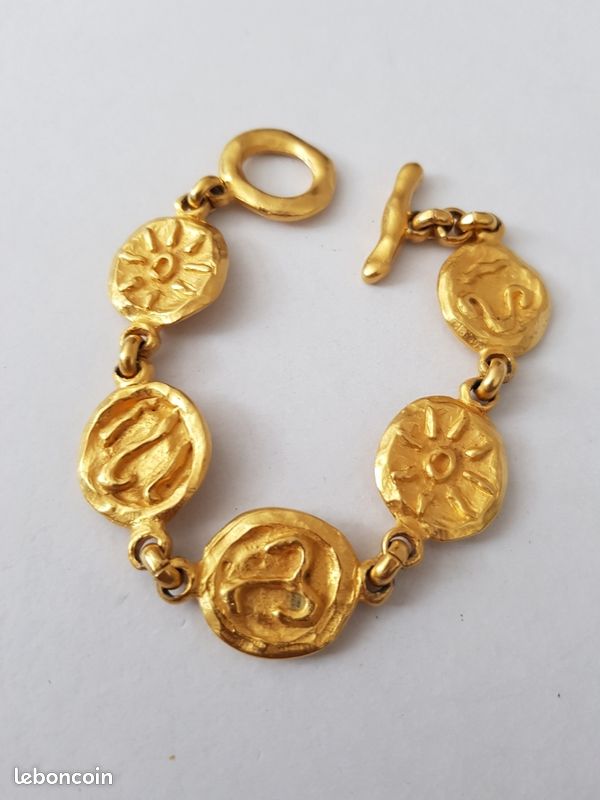 Bracelet Manchette Vintage Edouard Rambaud Paris - Argent Vieilli, Ajustable, Pièce Unique
