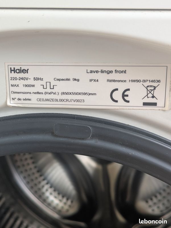 Lave-linge Haier Hatrium, très bon état (image 3)