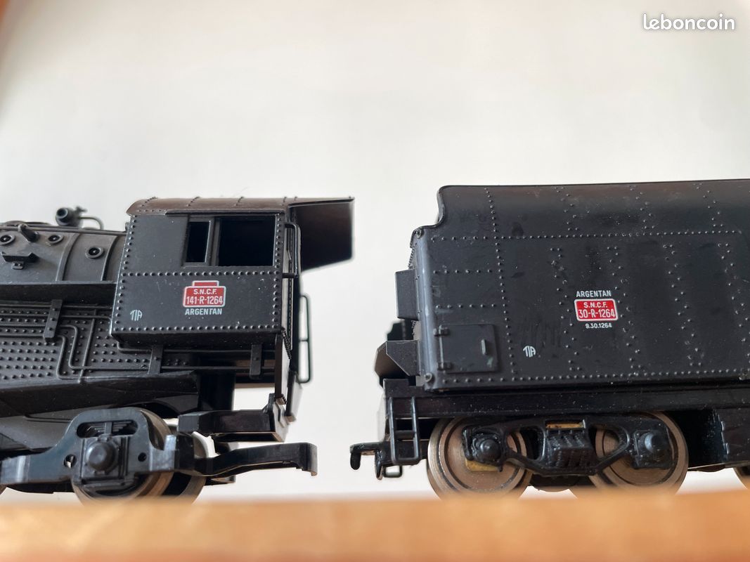 ECH Ho JOUEF LOCO SNCF 141 R 1264 CHARBON DEPOT ARGENTAN SANS