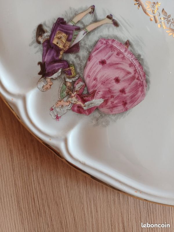 Plateau à fromages vintage porcelaine (image 3)