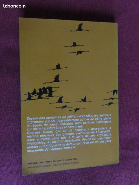 Georges BLOND – La Grande Aventure Des Migrateurs (Poche 1977) (image 2)
