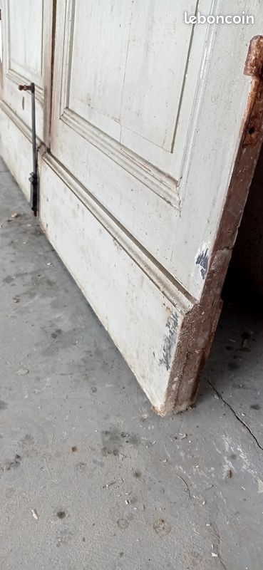 Double porte intérieure vitrée ancienne (image 2)