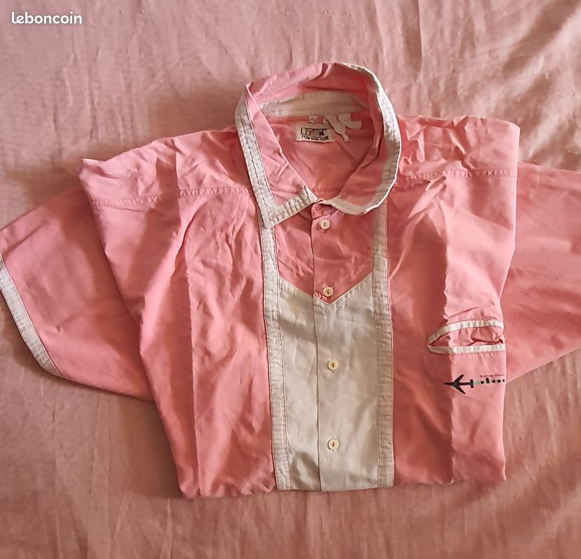 Chemise Vintage Best - Blanc Et Rouge - Taille XL - Neuf Sans étiquettes