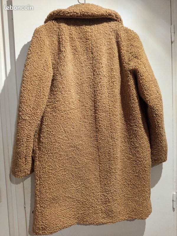 Manteau Sherpa effet fausse laine de mouton shearling teddy effet