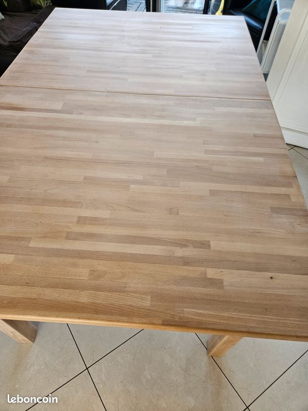 Table en pin massif avec alonge 203 cm x 100 cm (image 18)