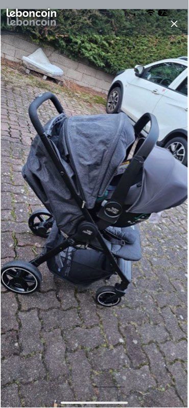 Poussette + base + cosy britax romer (image 4)