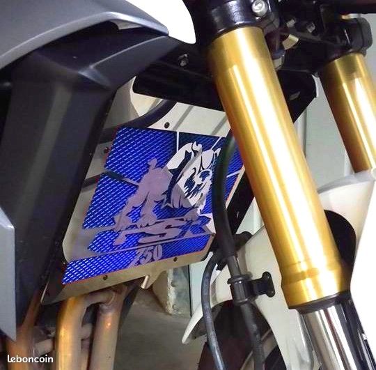 LOTFI Grille De Protection Radiateur Noire Pour Suzuki GSR750 - Accessoire Moto Robuste Et Stylé