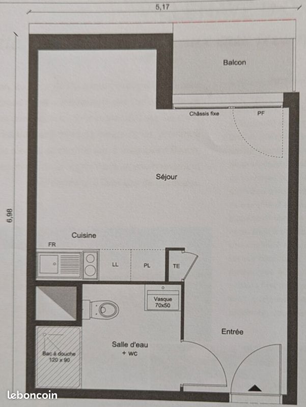 Appartement a louer villenave-d'ornon - 1 pièce(s) - 27 m2 - Surfyn