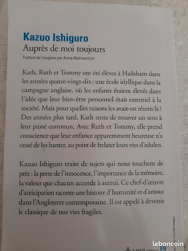 Auprès de moi toujours K. Ishiguro (image 2)