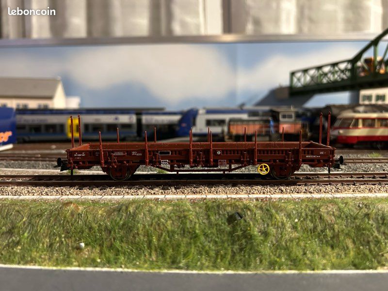 Wagon Plat Roco HO ép. III – SNCF, édition Limitée Regain Galore
