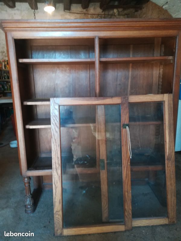 Vaisselier bois avec vitrine (image 1)