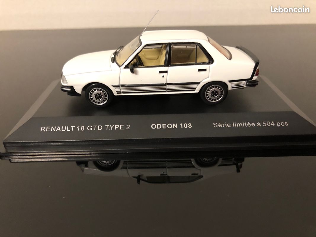 Miniature ODEON 1/43 - Renault 18 Break GTX Type 2 - 1985 - Gris - Neuve