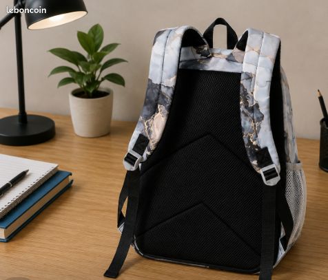 Sac à dos école et lycee avec trousse et lunch bag (image 3)