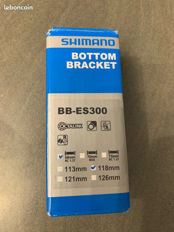 Boitier pédalier octalink es300 113mm pour Vtt - Shimano - Pédalier