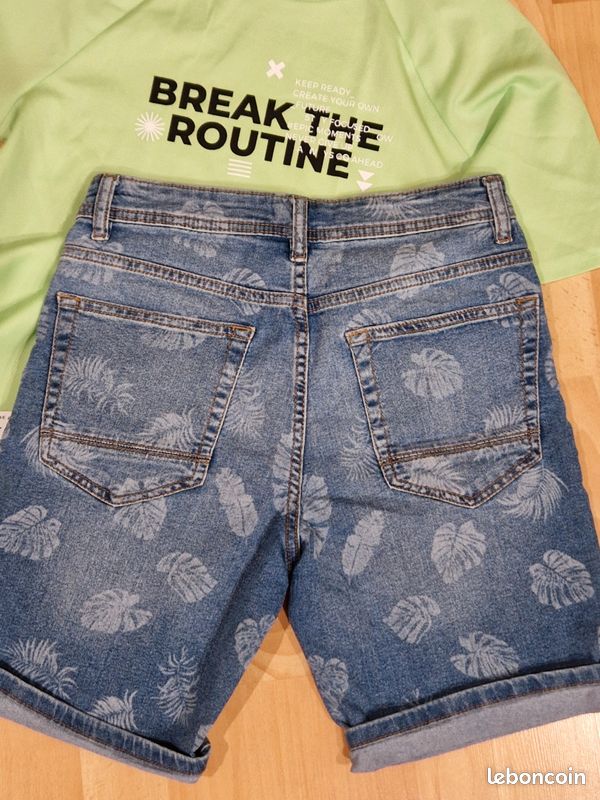 Lot short et tee shirt 12 ans (image 5)