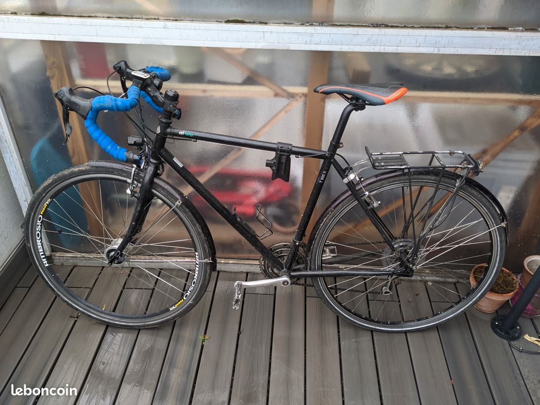 Vélo randonnée léger noir Fahrradmanufaktur taille 55 type Gravel